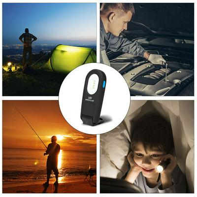 4 SMD LED Work Light USB Rechargeable Pocket LED Light 120 Degree Rotation Magnetic Base with Hook