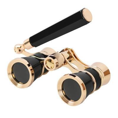 3x25 Opera Binoculars Coated Lens Retro Telescope with Handle