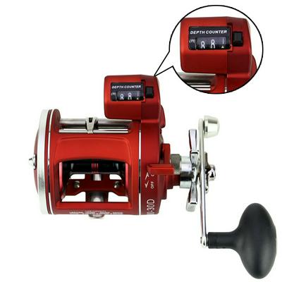 Strong Aluminum Drum Reel Fishing Line Counter Dragging Fishing Wheel  