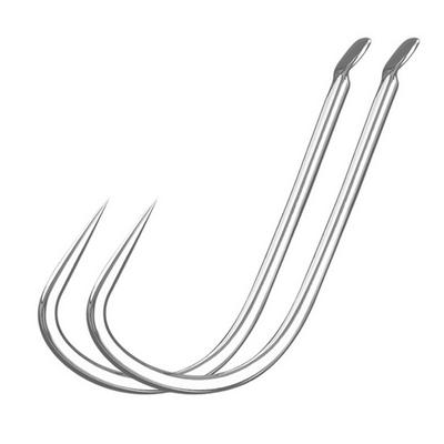 White Sleeved Hook without Barbs Fishing Hook