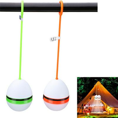 Portable Egg-shaped Camping Light with Silicone Strap for Outdoor Use