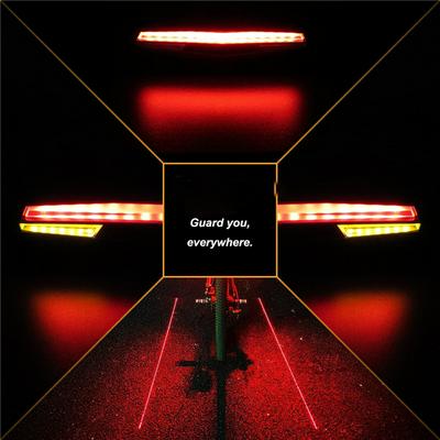 Smart Accessories Mountain Bike Remote Control Tail Light Laser Turning Light