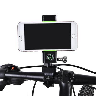 Universal Bike Motorcycle Handlebar Mobile Phone Holder LED Light Compass Bike Rack Bike Rack Clip Holder 