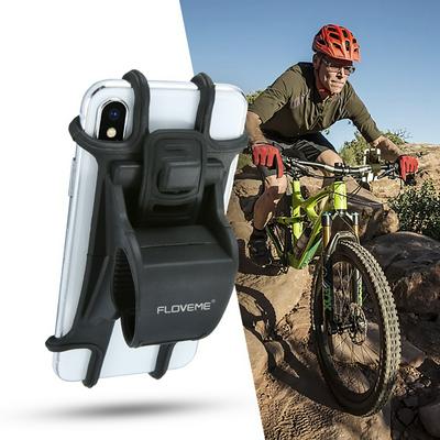 FLOVEME Bicycle Universal Mobile Cell Phone Holder Bike Handlebar Clip Stand GPS Mount Bracket