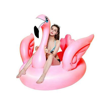 150*120*95cm Pink Flamingo Inflatable PVC Mermaid Swimming Ring Giant Swimming Pool Float Adults Beach Sea Party Water Toy
