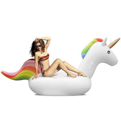 LX78544 Inflatable Boat Unicorn Swiming Pool Float Mount 200 x 100 x 90cm or 270x120x140cm