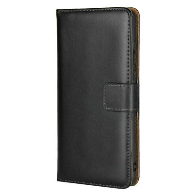 Solid Color Shockproof Side Flip Genuine Leather + Soft TPU Card Slots with Stand and Magnetic Buckle Wallet Protective Case for Huawei Y6 (2018)