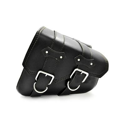 2pcs Black Motorcycle Leather Side Saddle Bags for Harley Sportster XL883/1200 