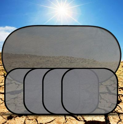 5Pcs 3D Photocatalyst Mesh Thermal Insulation Sun Visor Window Screen Sunshade Car Curtain Car Cover Sunshade Car interior Product With Two Sucker