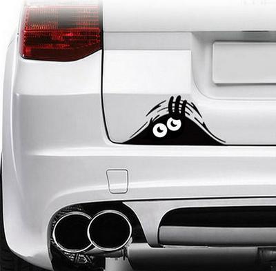 Car Styling Accessories Reflective Waterproof Fashion Funny Peeking Monster Car Elves Sticker Vinyl Decal Decorate Sticker