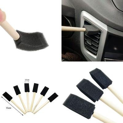5Pcs/set Car Air Conditioner Vent Brush Car Grille Cleaner Auto Detailing Blinds Duster Brush Car-styling Auto Cleaning