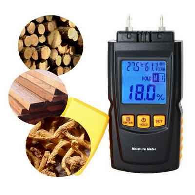 Digital Moisture Meter Precision Wood Humidity Tester with Backlit LCD Display and Pins