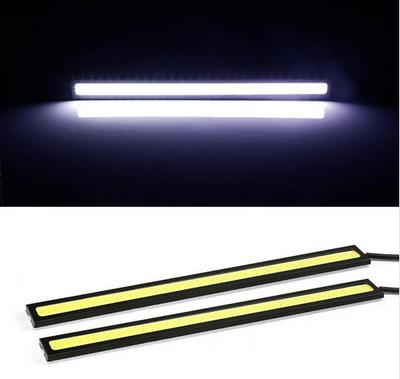 1Pcs 12V COB 17cm LED DRL Bar Driving Daytime Running Aluminum Stripes Panel Car Working Lights