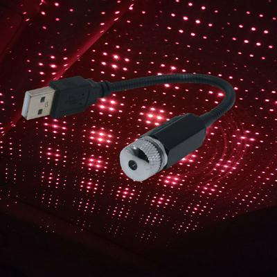 Lámpara de ambiente coche con luces para luz de noche USB Decoración de techo del hogar