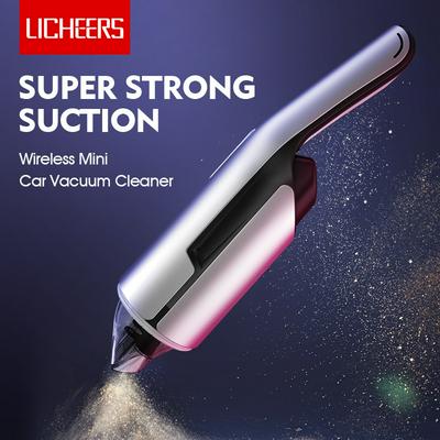Licheers Handheld Portable 65W 4000Pa Strong Suction Wireless Car Mini Vacuum Cleaner for Home and Car