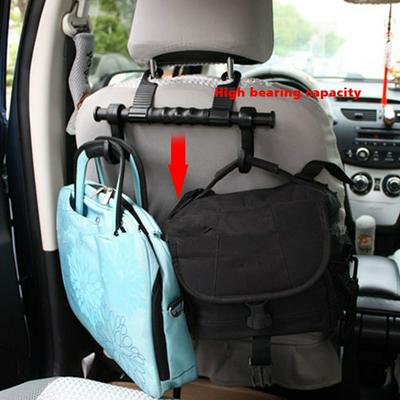 Lengthened Car Seat Hook Back Seat Headrest Hook Vehicle Headrest Hanger for Purse Plasitc Bags Grocery Bags Baseball Caps