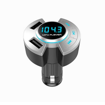 BT17 Car FM Transmitter Mp3 Player Bluetooth 5.0 Memory Dual USB 2.1A Car Charger Support Noise Reduction TF Card Car Kit