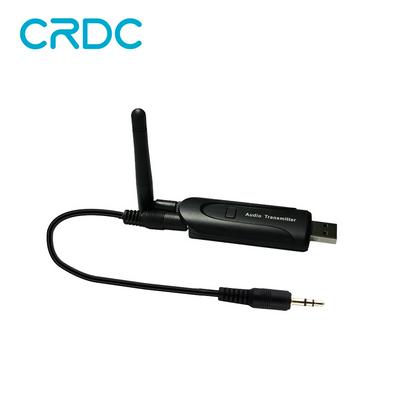 Portable Bluetooth Transmitter Wireless Audio Adapter Connected to 3.5mm Audio Receiver for TV