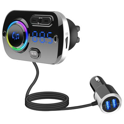BC49BQ Bluetooth Car FM Transmitter and Car Charger Split-type FM Radio Adapter Transmitter