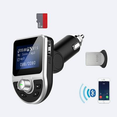 Bluetooth Car FM Transmitter Angle-adjustable Car Music Player Supports Hands-free Call