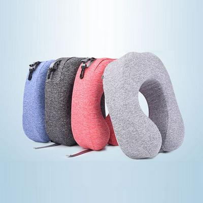 Memory Foam Neck Pillow Slowly Recovery to Original Shape U Shaped Neck Pillow in Pure Color