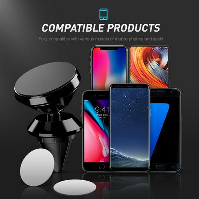 Car Vent Phone Mount 360 Degree Rotation Magnetic Phone Holder for iPhone Samsung Google Pixel 