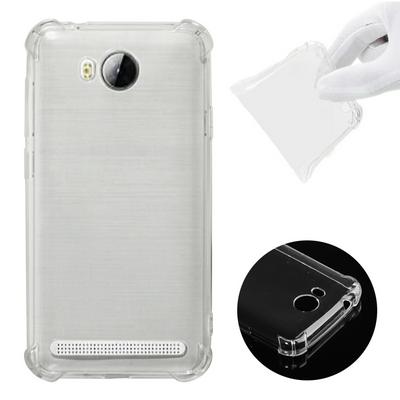 Shockproof Anti-Scratch Transparent Soft TPU Back Cover Protective Case for Huawei Y3II / Y3 2 / Honor Bee 2