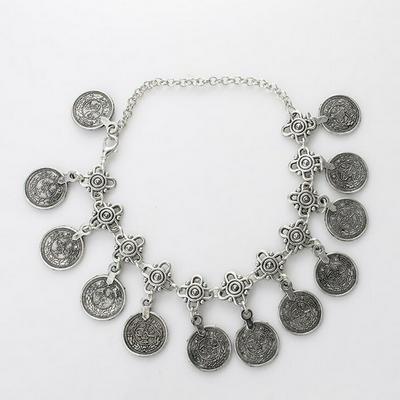Boho Coin Ankle Bracelet Tassel Barefoot Anklets for Women
