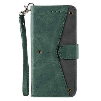 Skin Feel Calf Pattern Stitching Shockproof PU Leather + Soft TPU Wallet Phone Case for HUAWEI P smart 2020