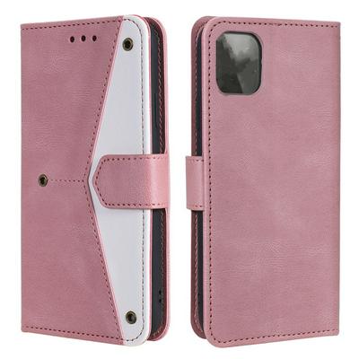 Skin Feel Calf Pattern Stitching Shockproof PU Leather + Soft TPU Wallet Phone Case with Bracket Card Slots for HUAWEI Y5p