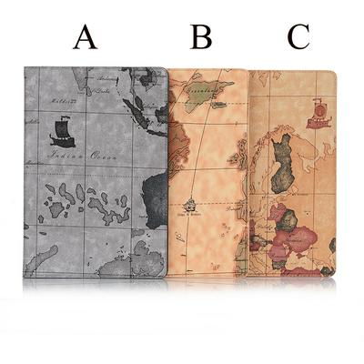 Samsung Galaxy Tablet T830 Case Map Pattern Tablet Case Anti-fall Wear Resistance Solid Color Wallet Card Slot Protective Soft Shell for Samsung Galaxy Tablet T830 Tablet Protect Case