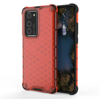 Honeycomb Pattern Detachable Hard PC + Soft TPU Back Cover Case for Huawei P40 Pro