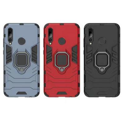3 in 1 Detachable Hard PC + Soft TPU Hybrid with Magnetic Ring Holder Back Cover Protective Case for Huawei Enjoy 9S / P Smart+ 2019 