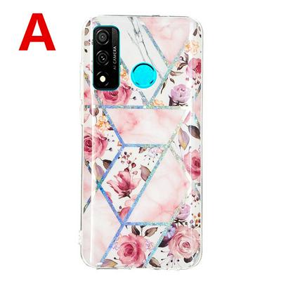 Electroplating Soft TPU Colorful Pattern Anti-fall Shockproof Back Cover Phone Case for HUAWEI P Smart 2020