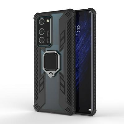 Predator Four-Corner Drop Protection Honeycomb Non-Slip with Magnetic Ring Bracket Hard PC Back + Soft TPU Bumper Back Cover Case for Huawei P40 Pro