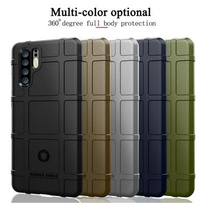 Rugged Shield Frosted Four Corners Airbag Design Non-Slip Soft TPU Back Cover Case for Huawei P30 Pro