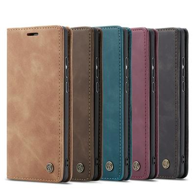 CaseMe 013 Series Side Flip Shockproof Magnetic Closure PU Leather + Soft TPU with Card Slots and Stand Case for Huawei P40