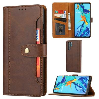 Calf Texture Flip Leather Case for Huawei P30 Pro All-inclusive Anti-drop Wallet Style Cover with Card Slots