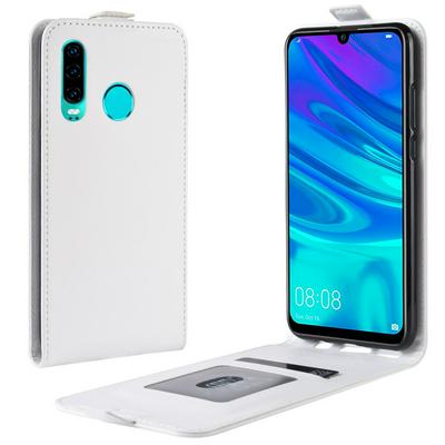 R64 Pattern Single Fold Edge Up and Down Vertical Flip PU Leather + Soft TPU with Card Slot and Magnetic Buckle Case for Huawei P30 Lite / Nova 4e