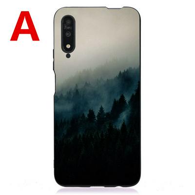 Black Background Colored Painting Old Pattern Scratch Resistant Soft TPU Back Cover Phone Case for HUAWEI Honor 9X