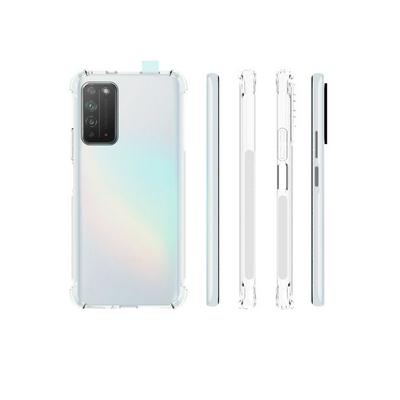 Four Corners Anti-Drop Transparent Soft TPU Back Cover Case for Huawei Honor X10 5G