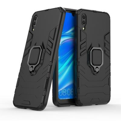 3 in 1 Detachable Hard PC + Soft TPU Hybrid with Magnetic Ring Holder Back Cover Protective Case for Huawei Enjoy 9