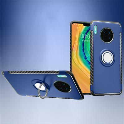 Invisible Ring Bracket Armor Drop-proof Shockproof Car Magnetic Suction Hard PC Back Cover Phone Case for HUAWEI Mate 30 