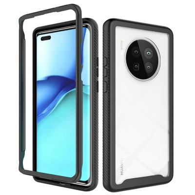 3 in 1 Card PC + TPU Shockproof Case for Huawei Mate 40 Pro/Mate 40 Pro+ Soft Frame Back Cover