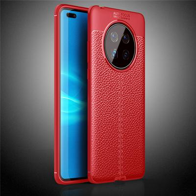 Litchi Pattern Shockproof Anti-Scratch Soft TPU Back Cover Case for Huawei Mate 40 