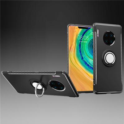 Invisible Ring Bracket Armor Drop-proof Shockproof Car Magnetic Suction Hard PC Back Cover Phone Case for HUAWEI Mate 30 Pro