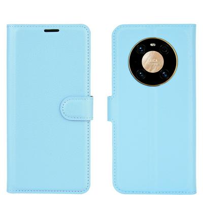 Lychee Pattern Side Flip Scratch Resistant PU Leather Wallet Phone Case with Stand and Card Slots for HUAWEI Mate 40 Pro / Mate 40 Pro+