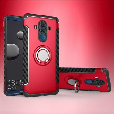 Invisible Ring Bracket Armor Drop-proof Shockproof Car Magnetic Suction Hard PC Back Cover Phone Case for HUAWEI Mate 10 Pro