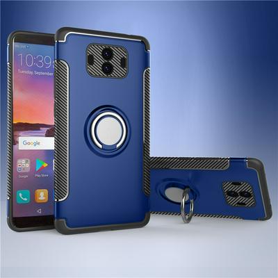 Invisible Ring Bracket Armor Drop-proof Shockproof Car Magnetic Suction Hard PC Back Cover Phone Case for HUAWEI Mate 10