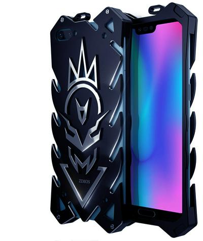 Zimon Vulcan Series Shockproof Aluminum Metal Back Cover Case for Huawei Honor 10 
